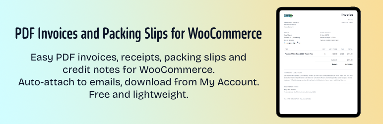 Emboss – PDF Invoices And Packing Slips For WooCommerce Preview Wordpress Plugin - Rating, Reviews, Demo & Download