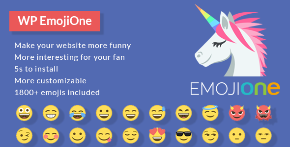 EmojiOne Plugin for Wordpress Preview - Rating, Reviews, Demo & Download