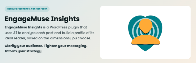 EngageMuse Insights Preview Wordpress Plugin - Rating, Reviews, Demo & Download