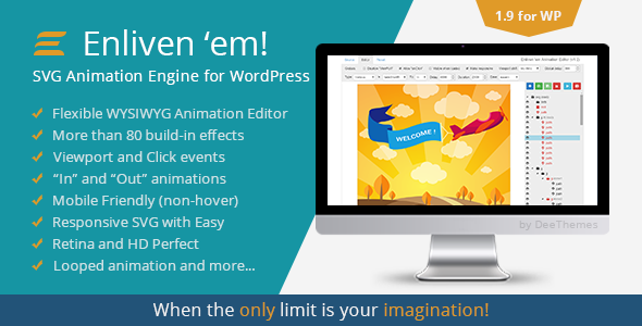 Enliven ’em! – SVG Animation Engine Plugin for Wordpress Preview - Rating, Reviews, Demo & Download