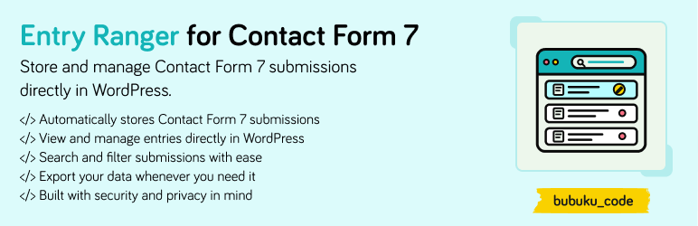 Entry Ranger For Contact Form 7 Preview Wordpress Plugin - Rating, Reviews, Demo & Download