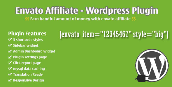 Envato Affiliate Preview Wordpress Plugin - Rating, Reviews, Demo & Download