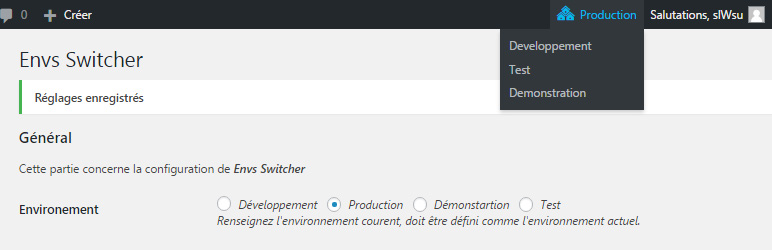 Envs Switcher Preview Wordpress Plugin - Rating, Reviews, Demo & Download