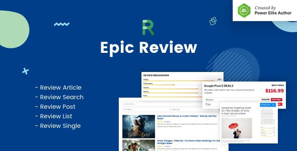 Epic Review WordPress Plugin & Add Ons For Elementor & WPBakery Page Builder Preview - Rating, Reviews, Demo & Download