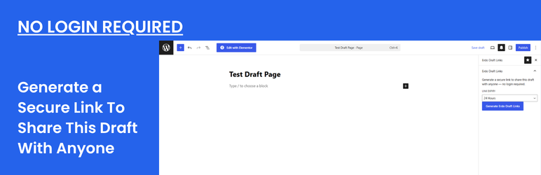 Erdo Draft Links Preview Wordpress Plugin - Rating, Reviews, Demo & Download