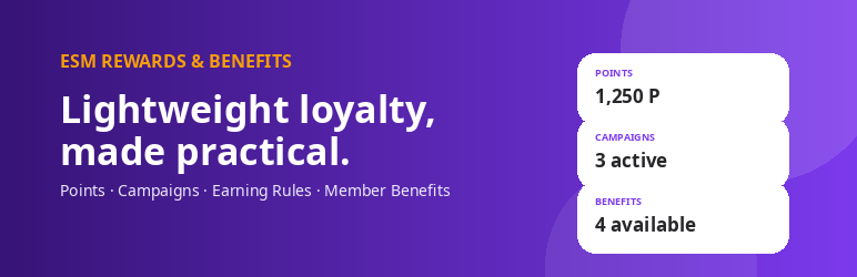 ESM Rewards & Benefits Preview Wordpress Plugin - Rating, Reviews, Demo & Download