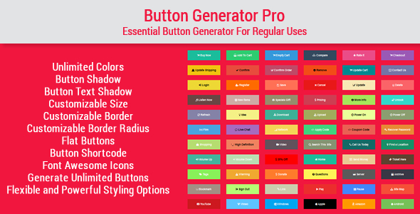 Essential Button Generator For Regular Uses Preview Wordpress Plugin - Rating, Reviews, Demo & Download