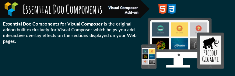 Essential Doo Components For Visual Composer Preview Wordpress Plugin - Rating, Reviews, Demo & Download