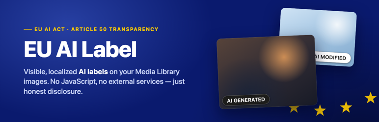 EU AI Label Preview Wordpress Plugin - Rating, Reviews, Demo & Download