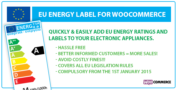 EU Energy Label For WooCommerce Preview Wordpress Plugin - Rating, Reviews, Demo & Download