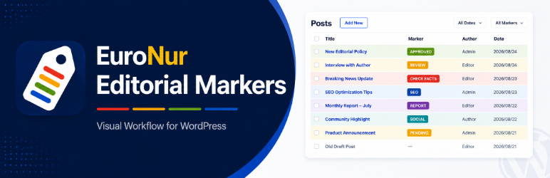 EuroNur Editorial Markers Preview Wordpress Plugin - Rating, Reviews, Demo & Download