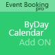 Event Booking Pro : ByDay Calendar Add On