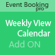 Event Booking Pro: Weekly View Calendar
