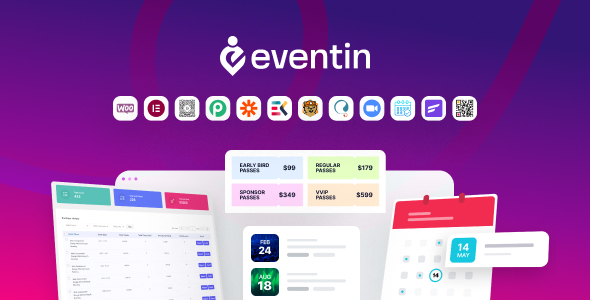 Event Manager WordPress Plugin Preview - Rating, Reviews, Demo & Download