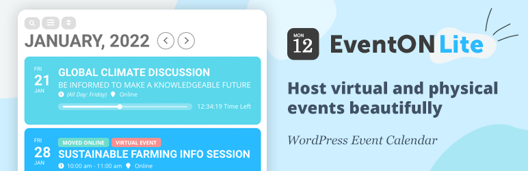 EventON Preview Wordpress Plugin - Rating, Reviews, Demo & Download