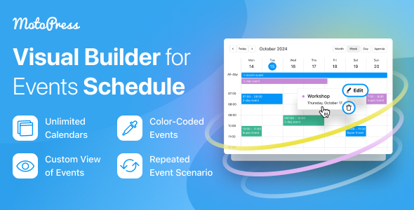 Events Calendar WordPress Plugin By MotoPress Preview - Rating, Reviews, Demo & Download