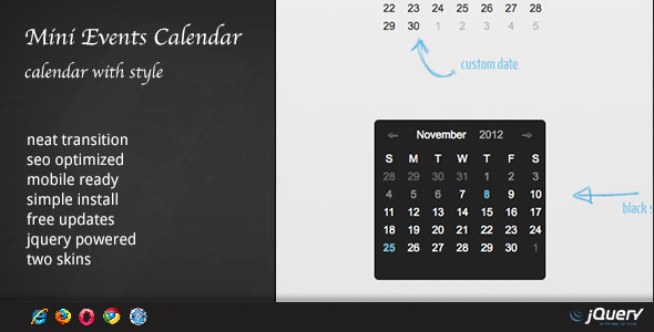 Events Calendar – WordPress Plugin DZS Preview - Rating, Reviews, Demo & Download