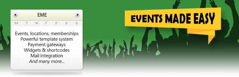 Events Made Easy Preview Wordpress Plugin - Rating, Reviews, Demo & Download