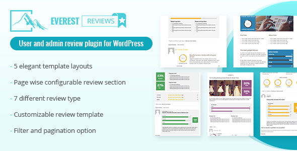 Everest Review – Post / Page / Custom Post Type Review Plugin For WordPress By User And Admin Preview - Rating, Reviews, Demo & Download