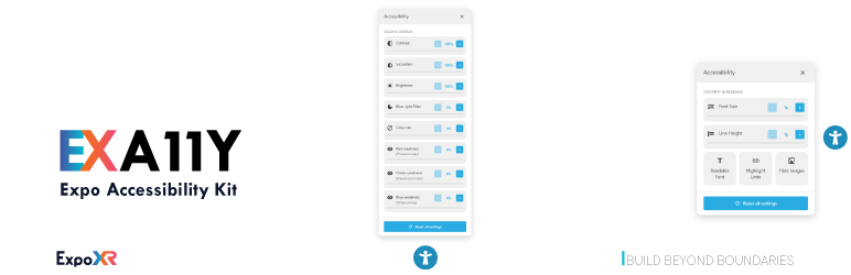 EXA11Y – Expo Accessibility Kit Preview Wordpress Plugin - Rating, Reviews, Demo & Download