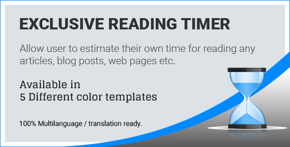 Exclusive Reading Timer Preview Wordpress Plugin - Rating, Reviews, Demo & Download
