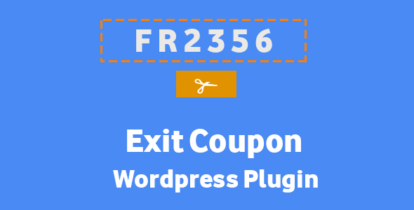 Exit Coupon – Wordpress Plugin Preview - Rating, Reviews, Demo & Download
