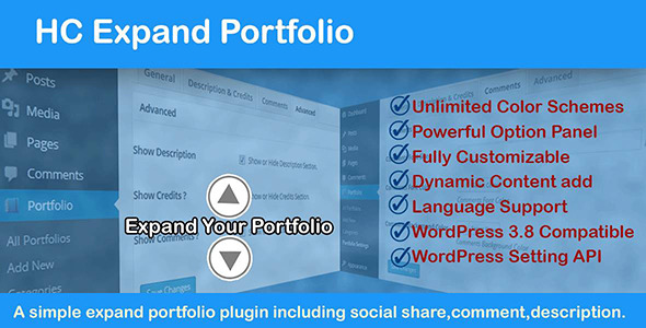 Expand Portfolio – Responsive WordPress Portfolio Preview - Rating, Reviews, Demo & Download