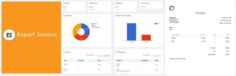 Expert Invoice Preview Wordpress Plugin - Rating, Reviews, Demo & Download