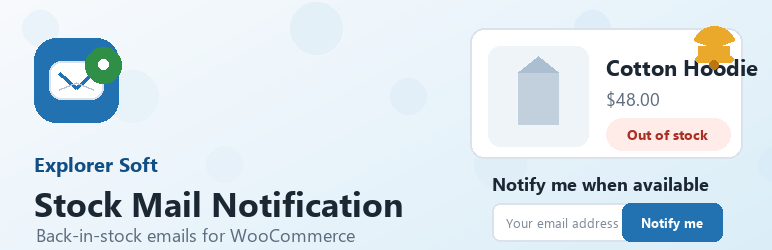 Explorer Soft – Stock Mail Notification Preview Wordpress Plugin - Rating, Reviews, Demo & Download