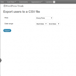 Export Users To CSV