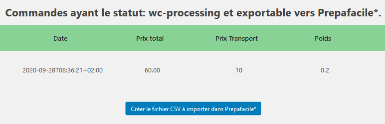 Export Vers Prepafacile Pour Woocommerce Preview Wordpress Plugin - Rating, Reviews, Demo & Download