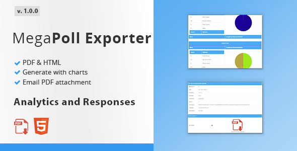 Exporter For MegaPoll – Analytics, Responses And Results Preview Wordpress Plugin - Rating, Reviews, Demo & Download