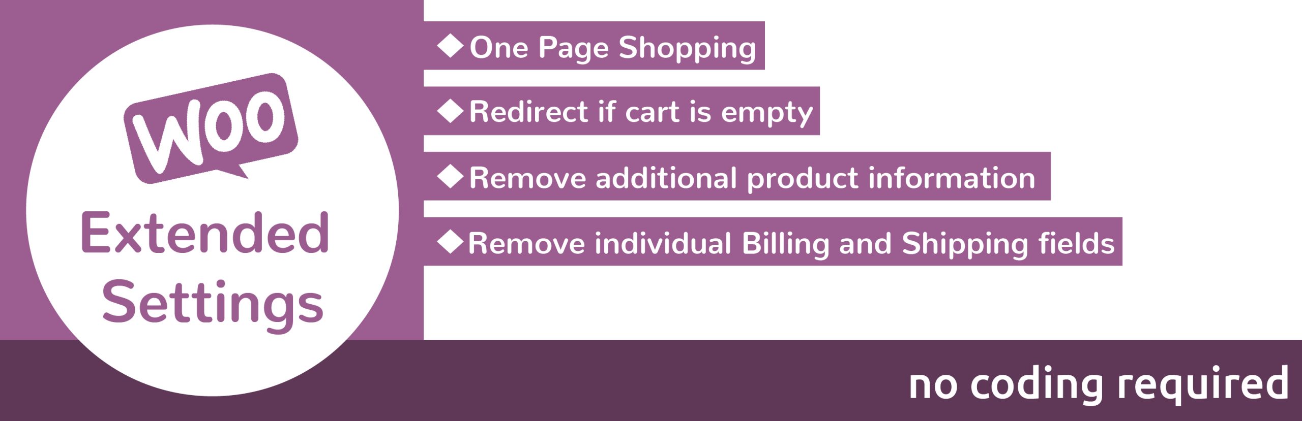 Extended Settings For WooCommerce Preview Wordpress Plugin - Rating, Reviews, Demo & Download
