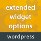 Extended Widget Options For WordPress
