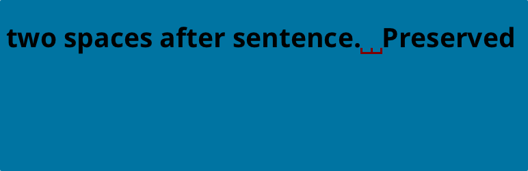 Extra Sentence Space Preview Wordpress Plugin - Rating, Reviews, Demo & Download