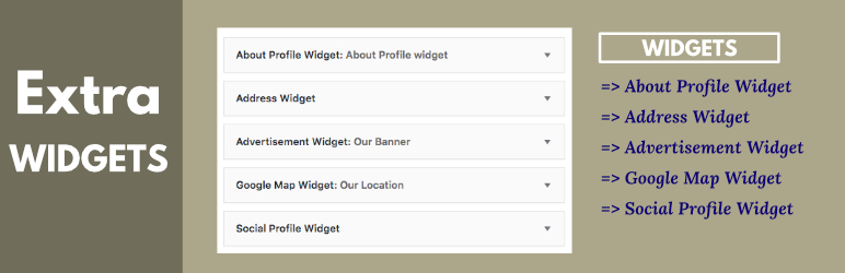 Extra Widgets Preview Wordpress Plugin - Rating, Reviews, Demo & Download