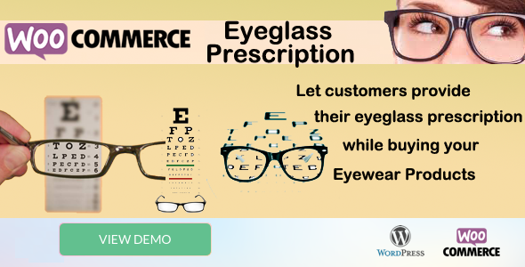 Eyeglass Prescription Plugin | WooCommerce WordPress Preview - Rating, Reviews, Demo & Download