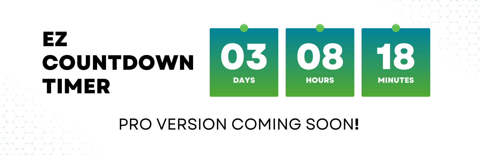 EZ Countdown Timer Preview Wordpress Plugin - Rating, Reviews, Demo & Download