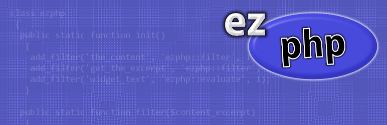 EzPHP Plugin for Wordpress Preview - Rating, Reviews, Demo & Download