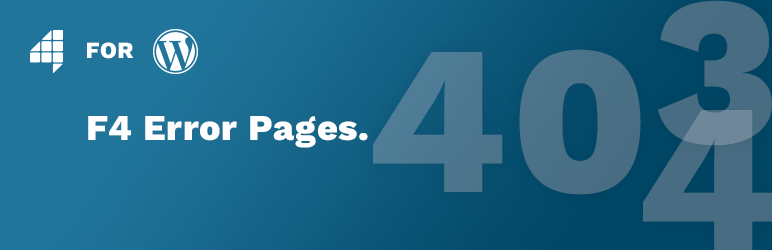 F4 Error Pages Preview Wordpress Plugin - Rating, Reviews, Demo & Download
