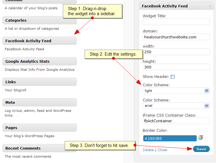 Facebook Activity Feed Widget Plugin for Wordpress Preview - Rating, Reviews, Demo & Download
