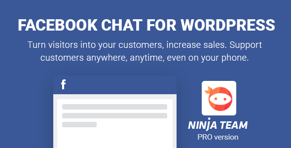 Facebook Chat Plugin for Wordpress Preview - Rating, Reviews, Demo & Download
