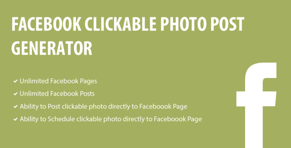 Facebook Clickable Photo Post Generator Preview Wordpress Plugin - Rating, Reviews, Demo & Download