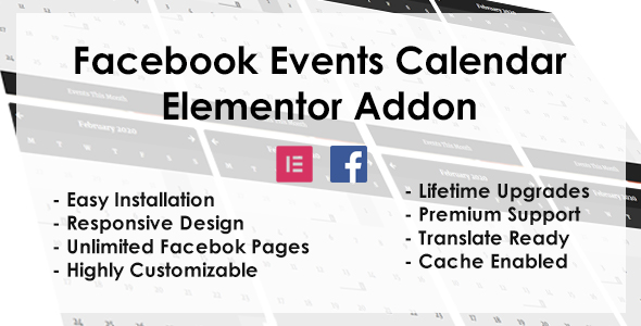 Facebook Events – Elementor Addon Preview Wordpress Plugin - Rating, Reviews, Demo & Download