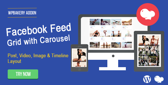 Facebook Feed : Post, Photo, Video And Timeline For WPBakery Page Builder Preview Wordpress Plugin - Rating, Reviews, Demo & Download