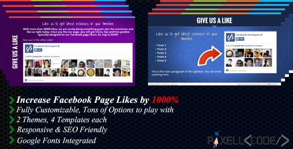 Facebook Lightbox – Boost Your Facebook Likes Preview Wordpress Plugin - Rating, Reviews, Demo & Download