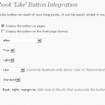 Facebook Like Button For Wordpress