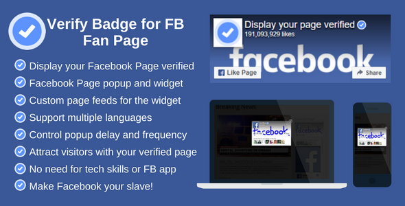 Facebook Page Verify Plugin for Wordpress Preview - Rating, Reviews, Demo & Download