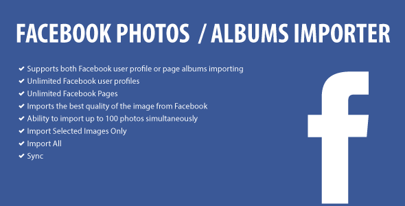 Facebook Photos – Albums Importer Preview Wordpress Plugin - Rating, Reviews, Demo & Download