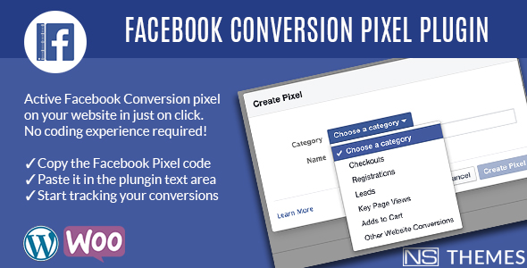 Facebook Pixel For WooCommerce Preview Wordpress Plugin - Rating, Reviews, Demo & Download